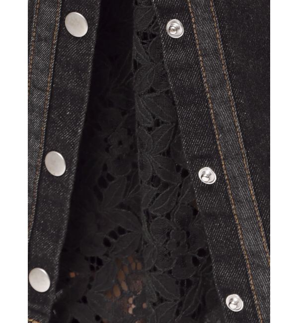 CALNAMUR「DENIM LINE SLIT PANTS/デニムラインスリットパンツ」|デニム|