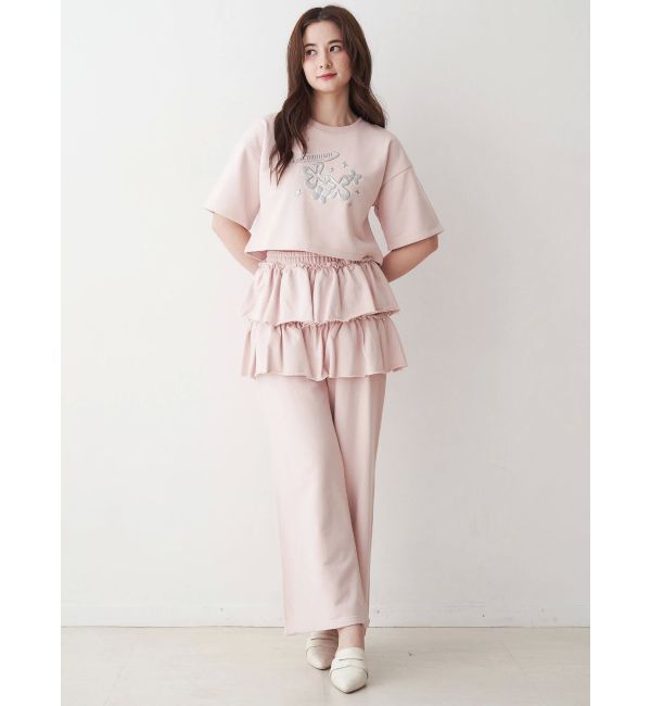 CALNAMUR「スカートレイヤードスウェットパンツ」|その他|