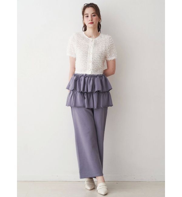 CALNAMUR「スカートレイヤードスウェットパンツ」|その他|