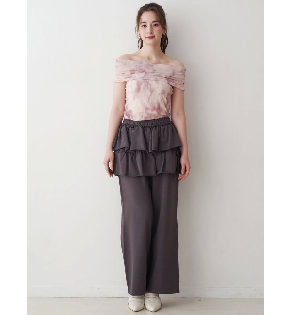 CALNAMUR「スカートレイヤードスウェットパンツ」|その他|