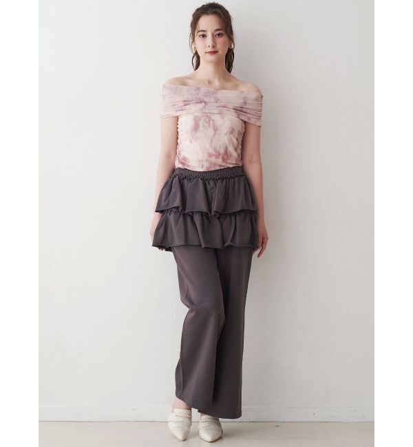 CALNAMUR「スカートレイヤードスウェットパンツ」|その他|