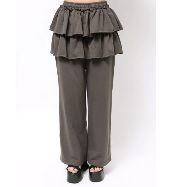 CALNAMUR「スカートレイヤードスウェットパンツ」|その他|