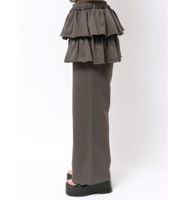 CALNAMUR「スカートレイヤードスウェットパンツ」|その他|