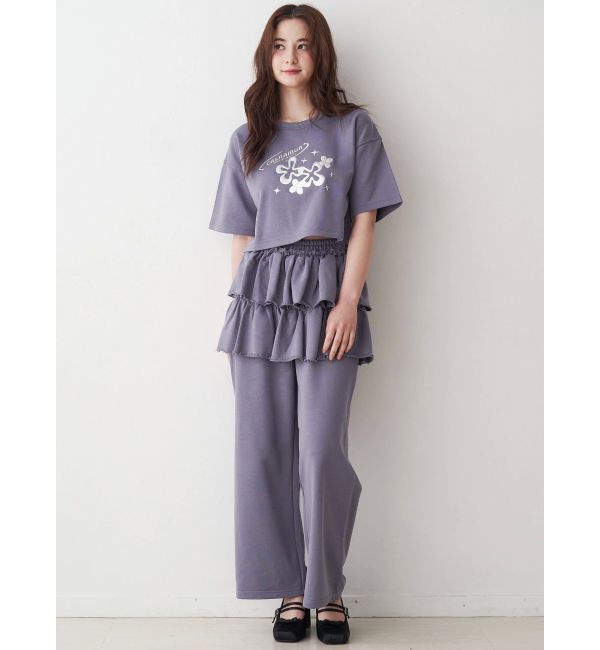 CALNAMUR「スカートレイヤードスウェットパンツ」|その他|