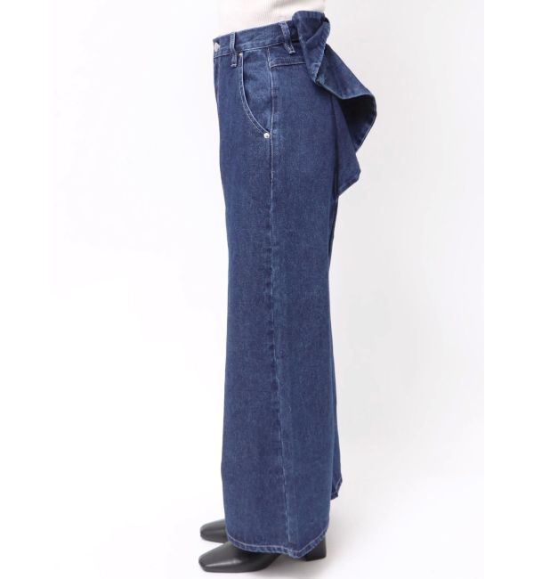 CALNAMUR「バックリボンデニムパンツ」|デニム|
