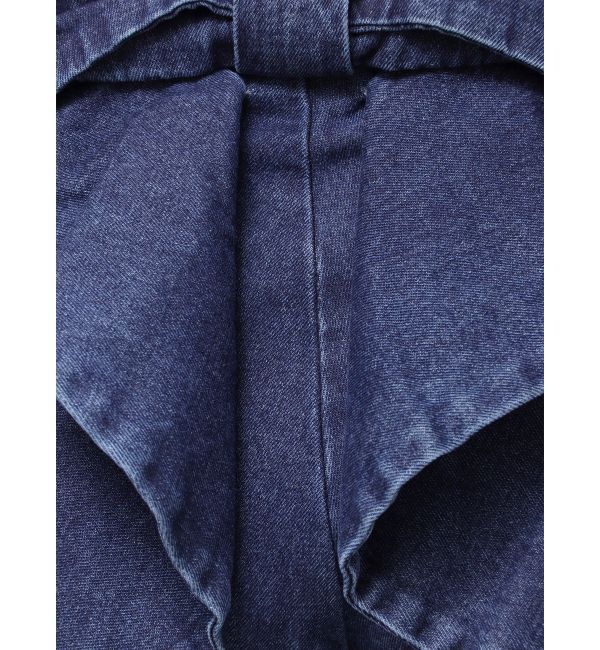 CALNAMUR「バックリボンデニムパンツ」|デニム|