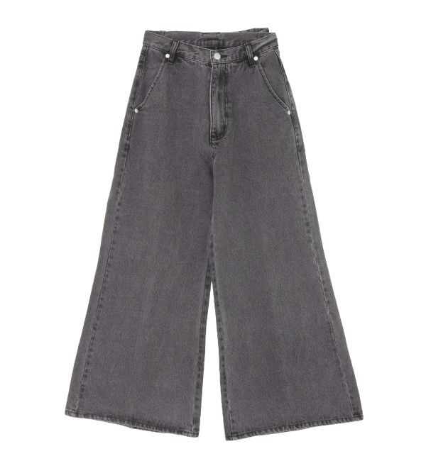 CALNAMUR「バックリボンデニムパンツ」|デニム|