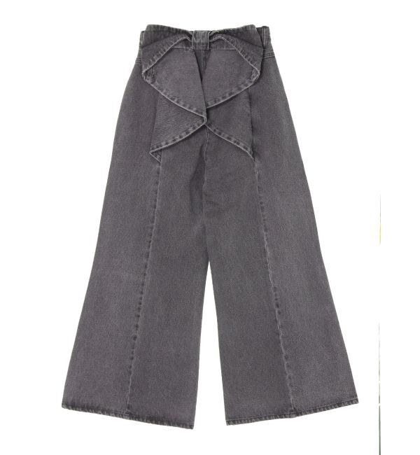 CALNAMUR「バックリボンデニムパンツ」|デニム|