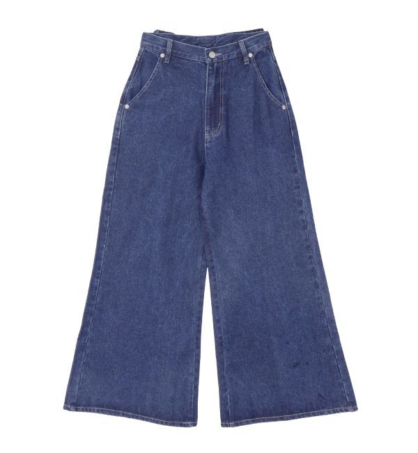 CALNAMUR「バックリボンデニムパンツ」|デニム|