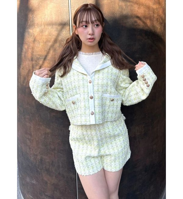 CALNAMUR「バックポケットツイードショートパンツ」|その他|