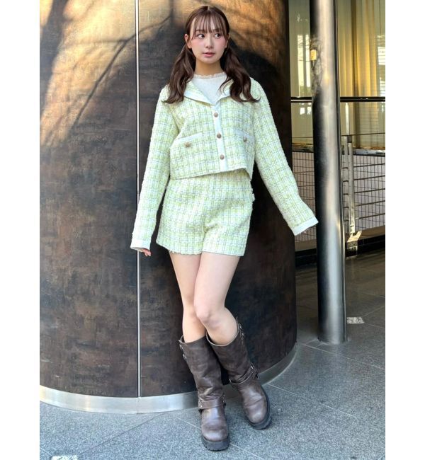 CALNAMUR「バックポケットツイードショートパンツ」|その他|