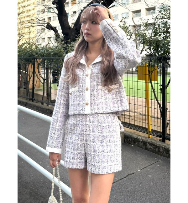 CALNAMUR「バックポケットツイードショートパンツ」|その他|