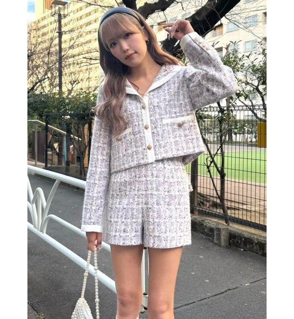 CALNAMUR「バックポケットツイードショートパンツ」|その他|