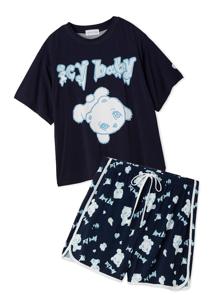 SNIDEL HOME「【icy baby】【接触冷感】Ｔシャツセットアップ」|ルームウェア|