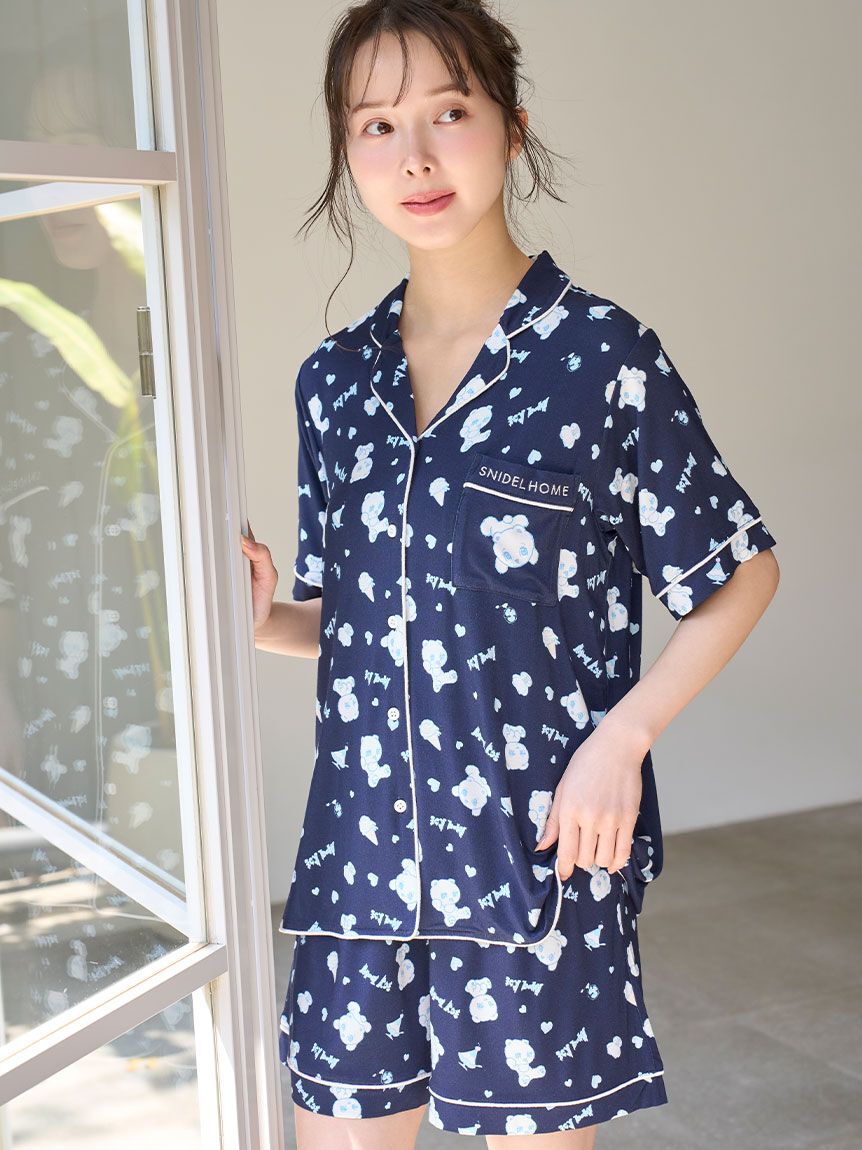 SNIDEL HOME「【icy baby】【接触冷感】総柄ショートパンツ」|ルームウェア|