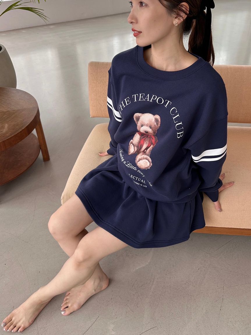 SNIDEL HOME「スウェットスカショーパン」|ルームウェア|