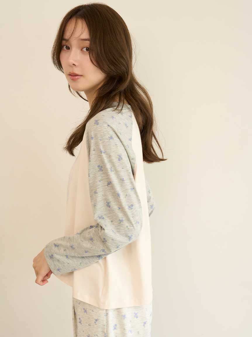 SNIDEL HOME「ロゴラグランスリーブTシャツ」|ルームウェア|