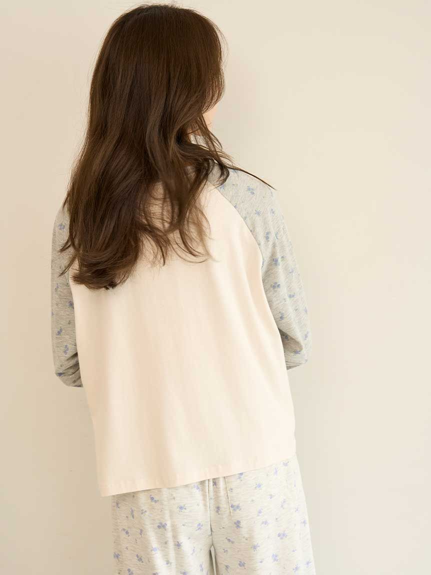 SNIDEL HOME「ロゴラグランスリーブTシャツ」|ルームウェア|