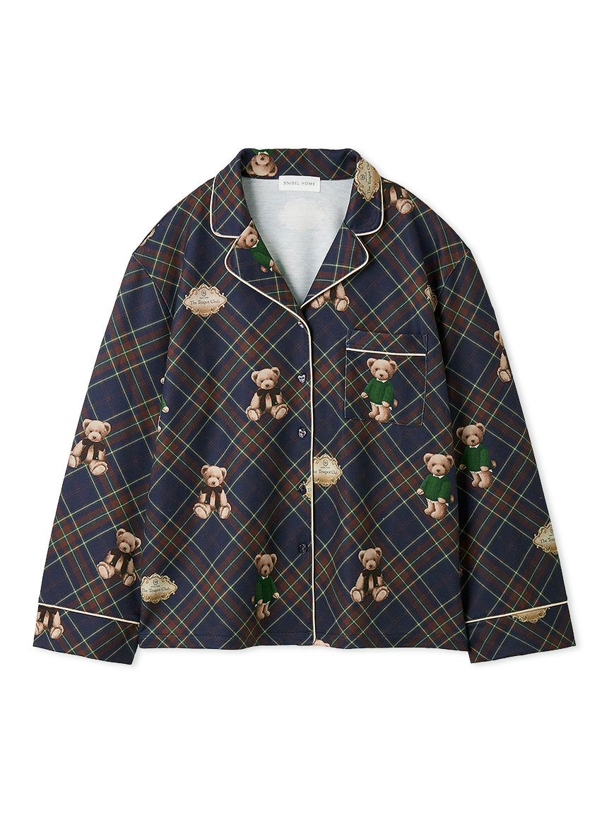 SNIDEL HOME「Bear開襟シャツ」|ルームウェア|