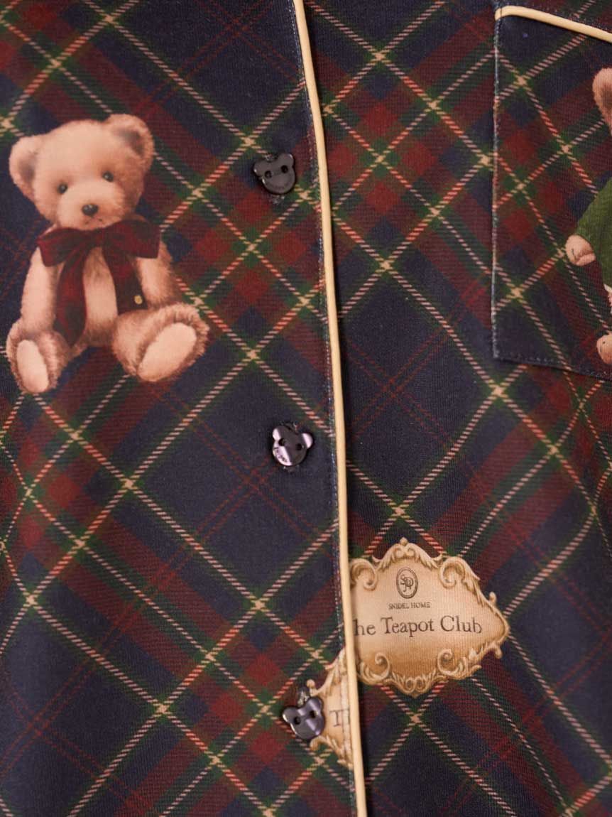 SNIDEL HOME「Bear開襟シャツ」|ルームウェア|