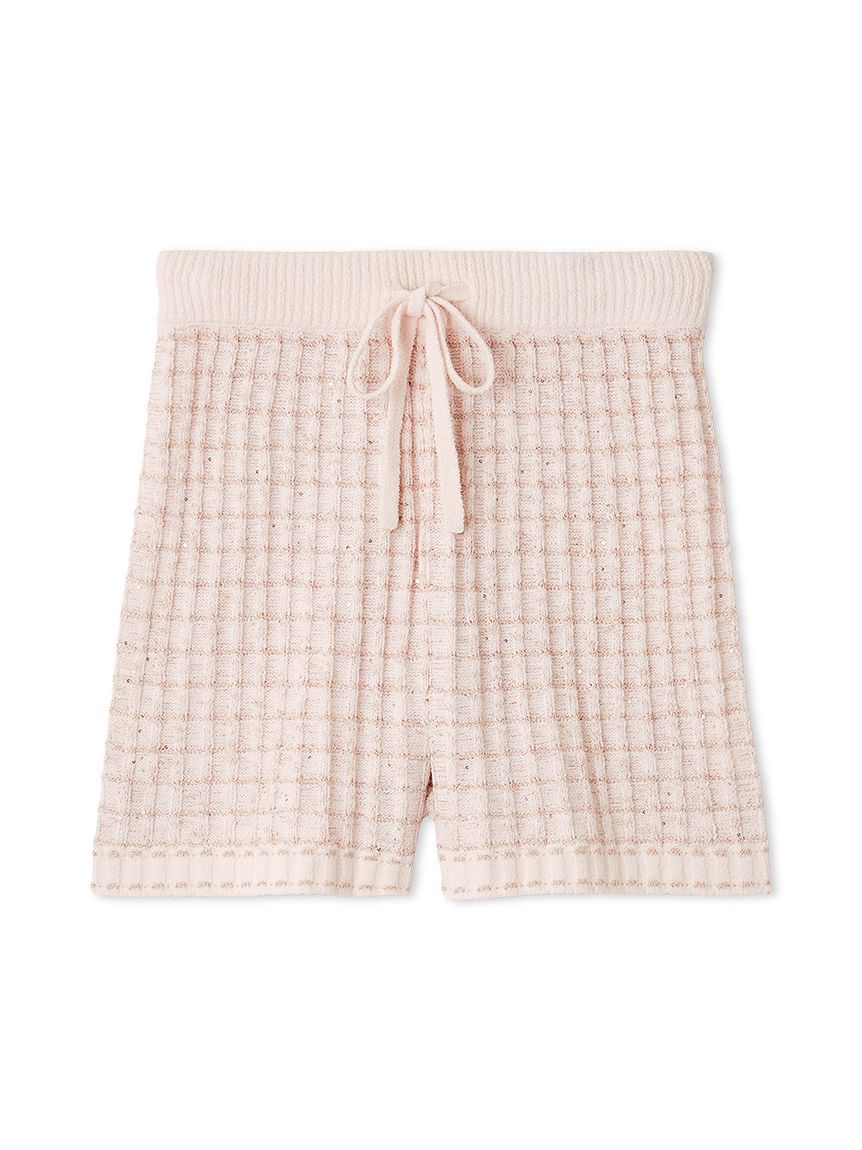 SNIDEL HOME「ラメニットツイードショートパンツ」|ルームウェア|