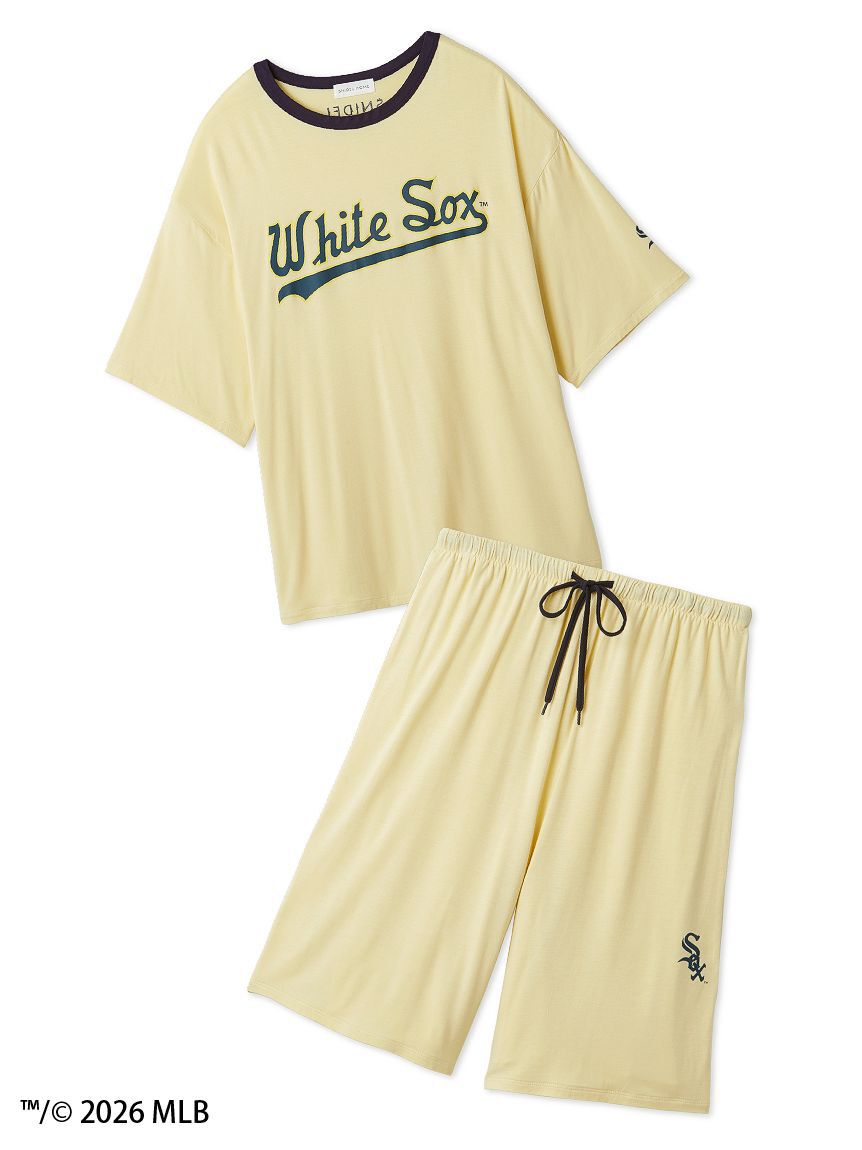 SNIDEL HOME「【メンズ】【MLB】Tシャツセットアップ」|ルームウェア|YEL