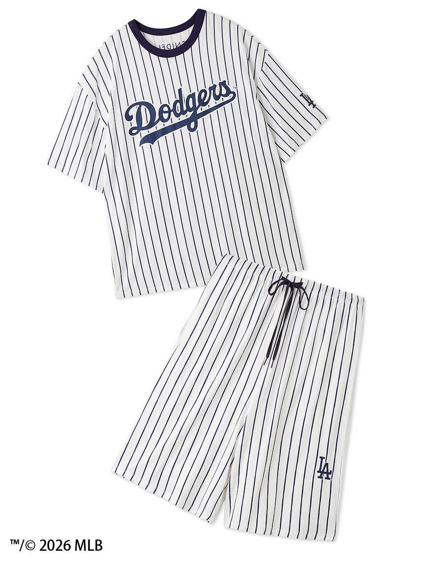 SNIDEL HOME「【メンズ】【MLB】Tシャツセットアップ」|ルームウェア|NVY