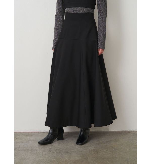 ELENDEEK「HIGH WAIST FLARE SK」|スカート|ブラック