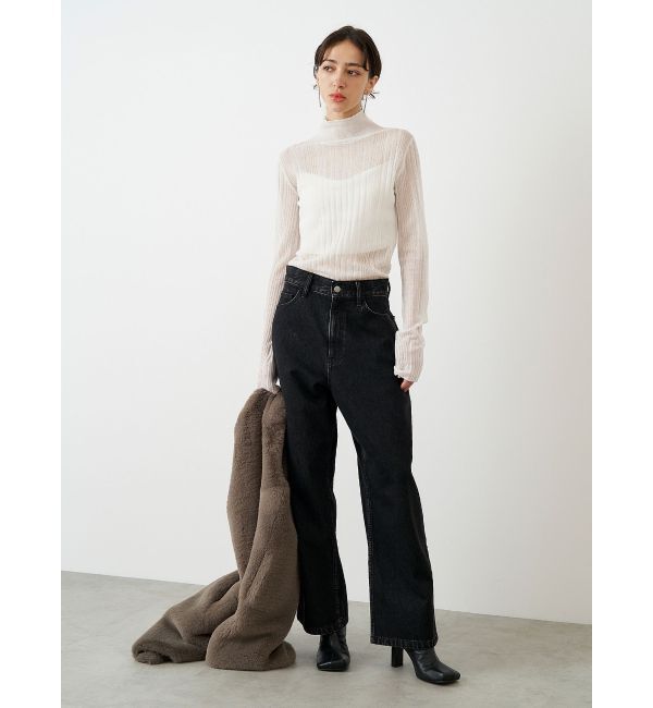 ELENDEEK「WIDE ROUGH DENIM PT」|デニム|