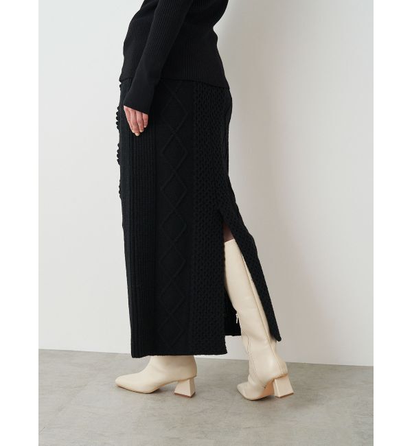 ELENDEEK「CABLE TIGHT SK」|スカート|