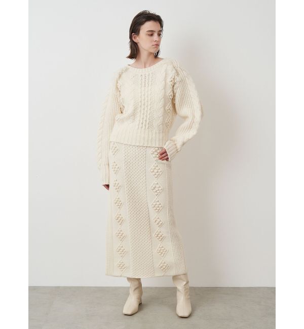 ELENDEEK「CABLE TIGHT SK」|スカート|