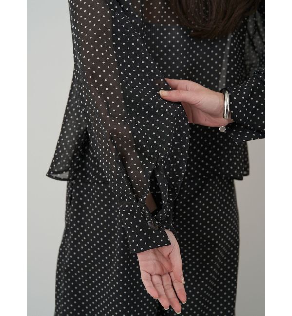 ELENDEEK「DOT SHEER SH」|シャツ・ブラウス|