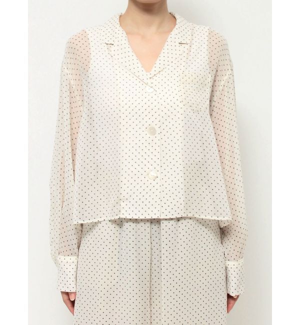 ELENDEEK「DOT SHEER SH」|シャツ・ブラウス|