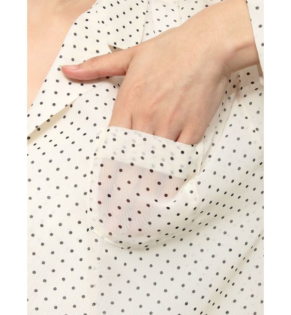 ELENDEEK「DOT SHEER SH」|シャツ・ブラウス|