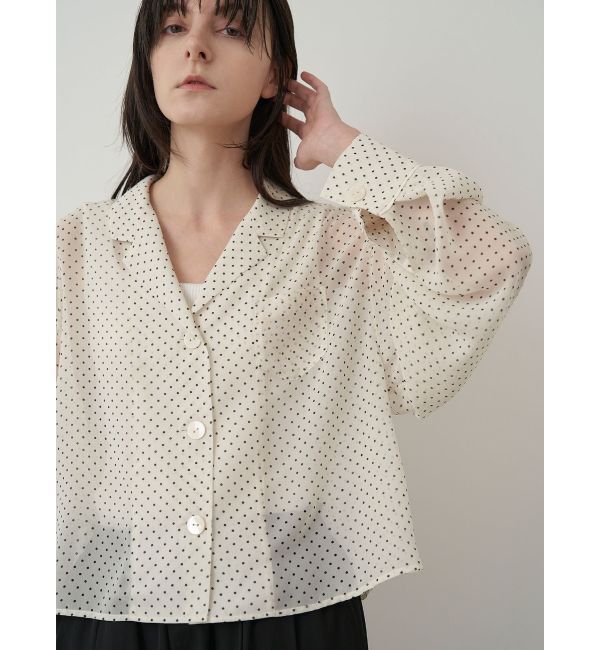 ELENDEEK「DOT SHEER SH」|シャツ・ブラウス|