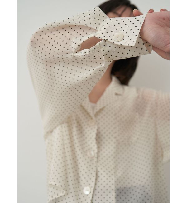 ELENDEEK「DOT SHEER SH」|シャツ・ブラウス|
