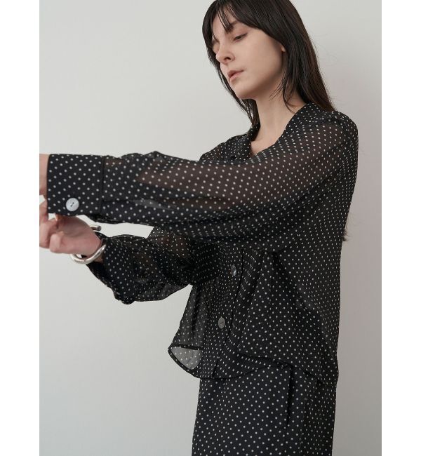ELENDEEK「DOT SHEER SH」|シャツ・ブラウス|