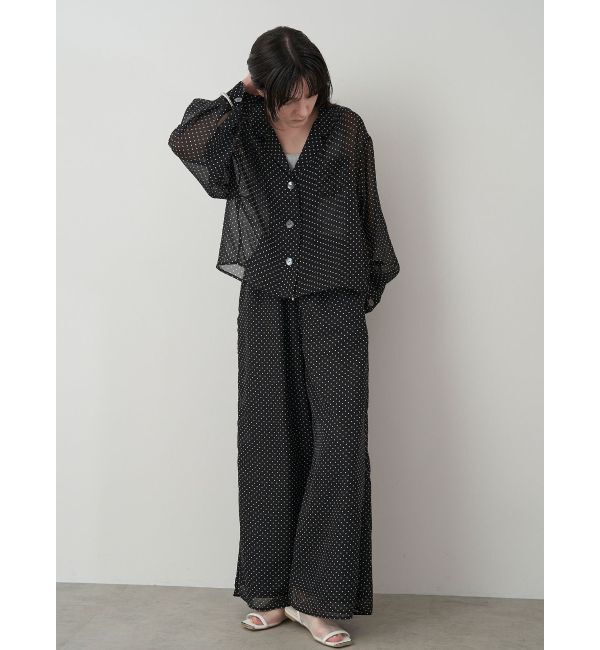 ELENDEEK「DOT SHEER SH」|シャツ・ブラウス|