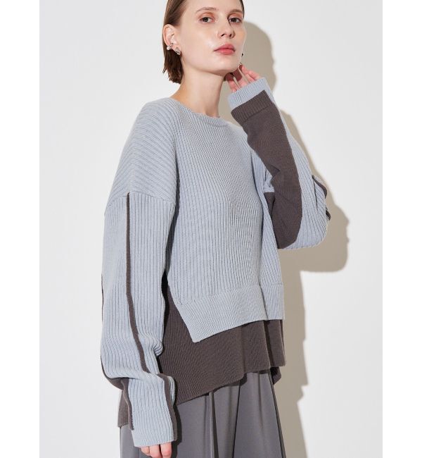 ELENDEEK「BICOLOR LOOSE KT」|ニット・セーター|