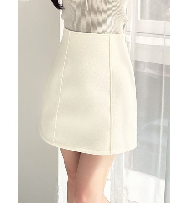 RESEXXY「台形ミニスカート」|スカート|アイボリー