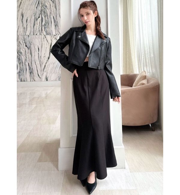 RESEXXY「フェイクレザーライダースジャケット」|ライダースジャケット|