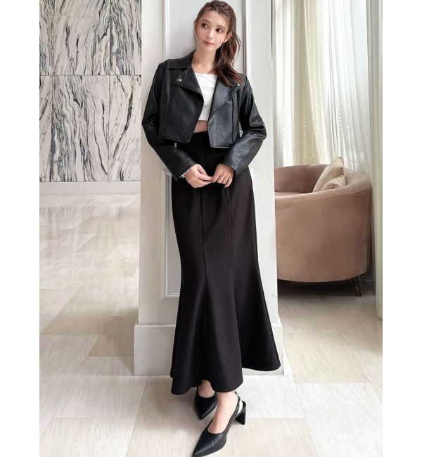 RESEXXY「フェイクレザーライダースジャケット」|ライダースジャケット|