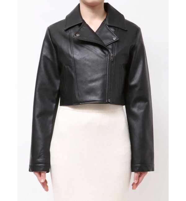 RESEXXY「フェイクレザーライダースジャケット」|ライダースジャケット|