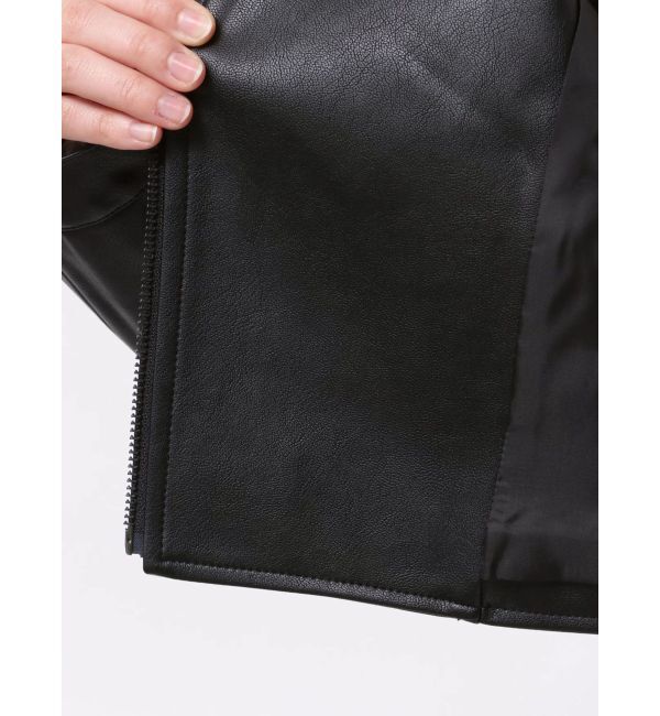 RESEXXY「フェイクレザーライダースジャケット」|ライダースジャケット|