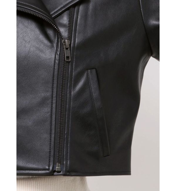 RESEXXY「フェイクレザーライダースジャケット」|ライダースジャケット|