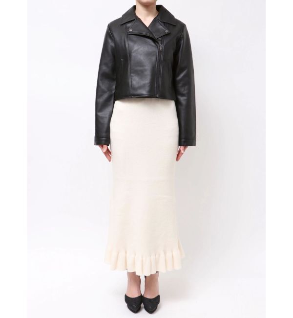 RESEXXY「フェイクレザーライダースジャケット」|ライダースジャケット|