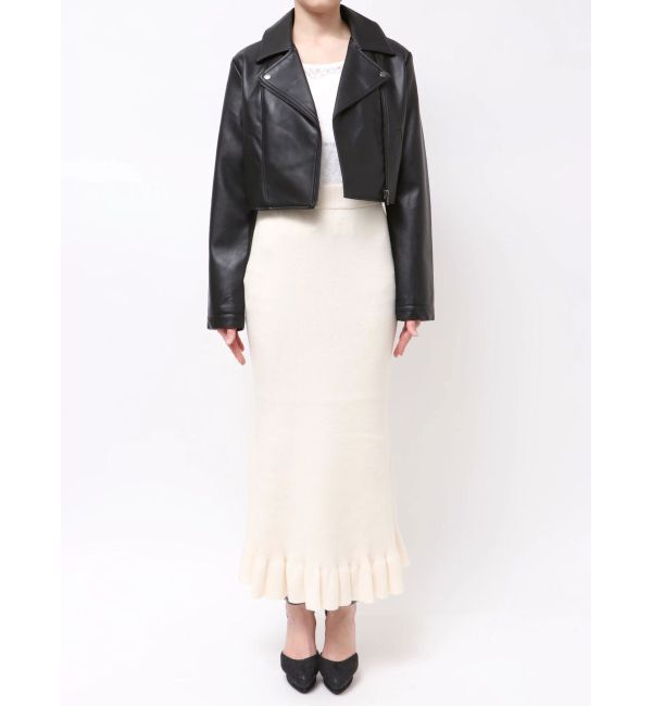 RESEXXY「フェイクレザーライダースジャケット」|ライダースジャケット|