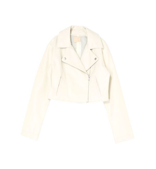 RESEXXY「フェイクレザーライダースジャケット」|ライダースジャケット|