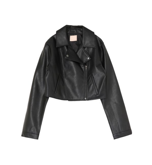 RESEXXY「フェイクレザーライダースジャケット」|ライダースジャケット|