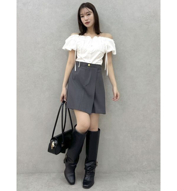 dazzlin「【セットアップ対応】レイヤーハイウエストミニスカート」|スカート|